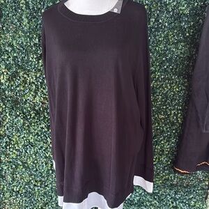 ISAAC MIZRAHI LIVE Elegant Black Women's Sweater